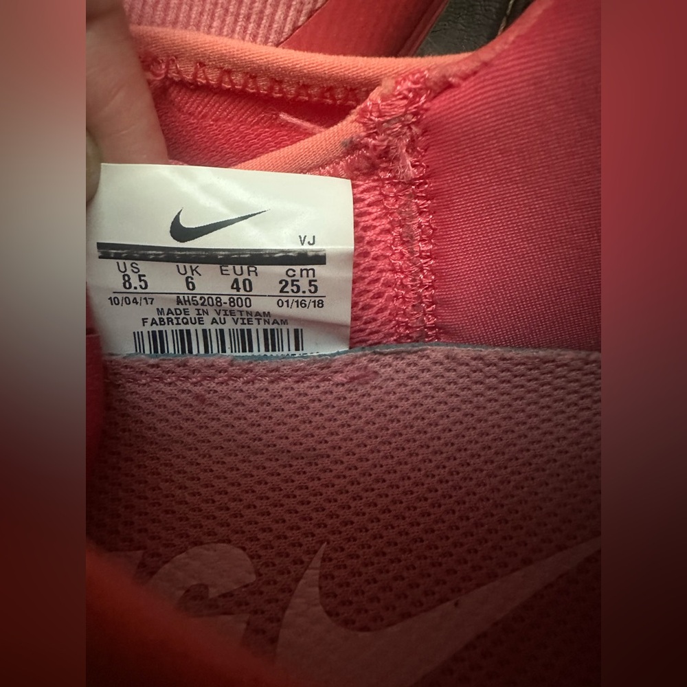Nike Free RN Running Coral Pink Running Shoe AH5208-800 Women’s Sneaker Size 8.5 - Picture 7 of 7